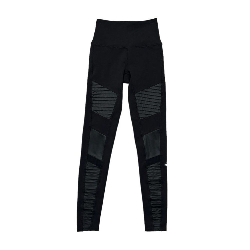 Alo Yoga Tights Women's‎ Size XS Black High Rise Athletic Running Leggings